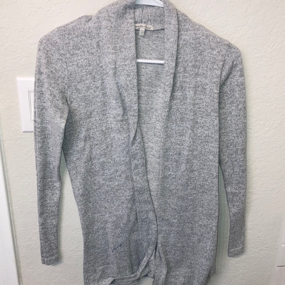 Light gray cardigan